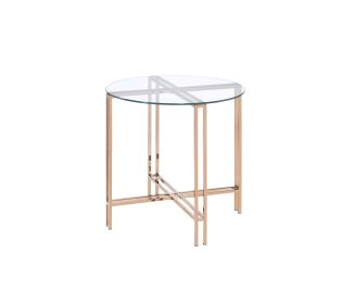 Veises End Table; Champagne - 82997