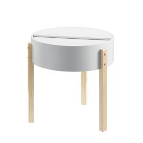 Bodfish End Table; White & Natural YJ - 83217