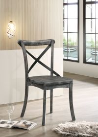 Kendric Side Chair (Set-2); Rustic Gray YJ - 71897