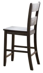 Haddie Counter Height Chair (Set-2); Distressed Walnut (2Pc/1Ctn) YJ - 72222