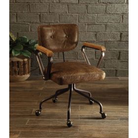 Hallie Office Chair in Vintage Whiskey Top Grain Leather
