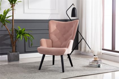 Accent chair Living Room/Bed Room; Modern Leisure Chair Pink