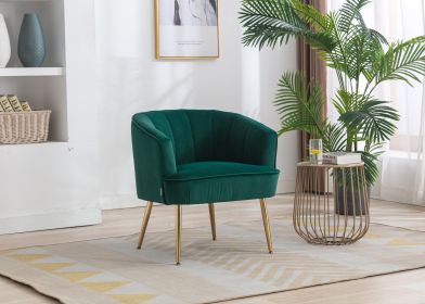 Accent Chair ; leisure single chair with Golden feet