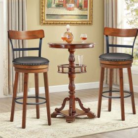 Set of 2 30.5 Inches Swivel Pub Height Dining Chair (quanlity: 2)