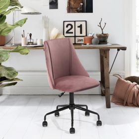 Upholstered Task Chair/ Home Office Chair (Color: ROSE)
