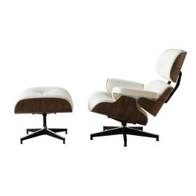 High grade vintage 8 layer leather plywood ergonomic design office chair (Color: White(1))