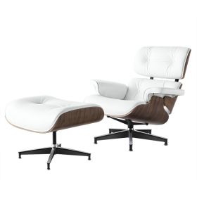 High grade vintage 8 layer leather plywood ergonomic design office chair (Color: White2)